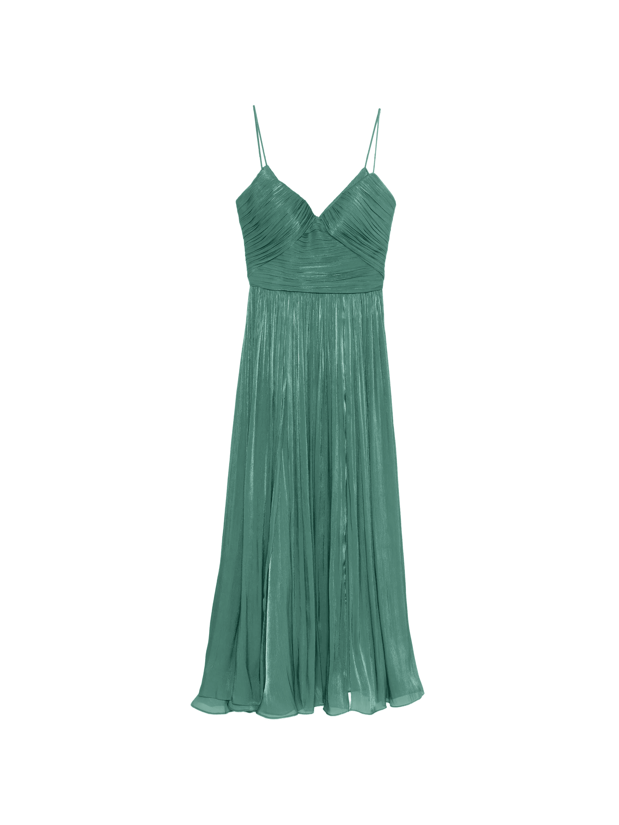 Fayla V-neck pleated maxi dress - Image 1