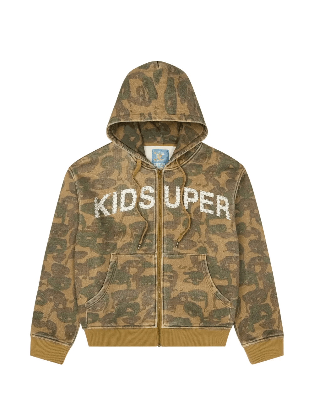 embellished camouflage hoodie - Image 1