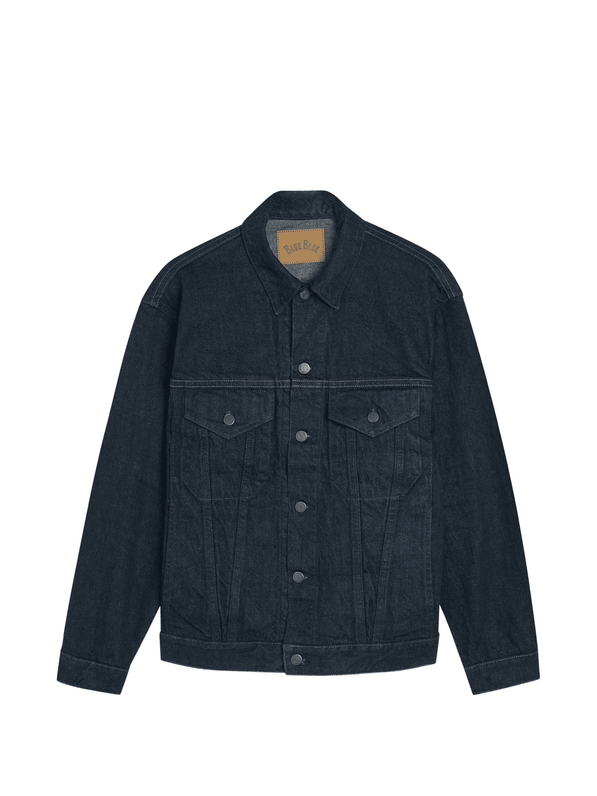 contrast-stitch denim jacket - Image 1