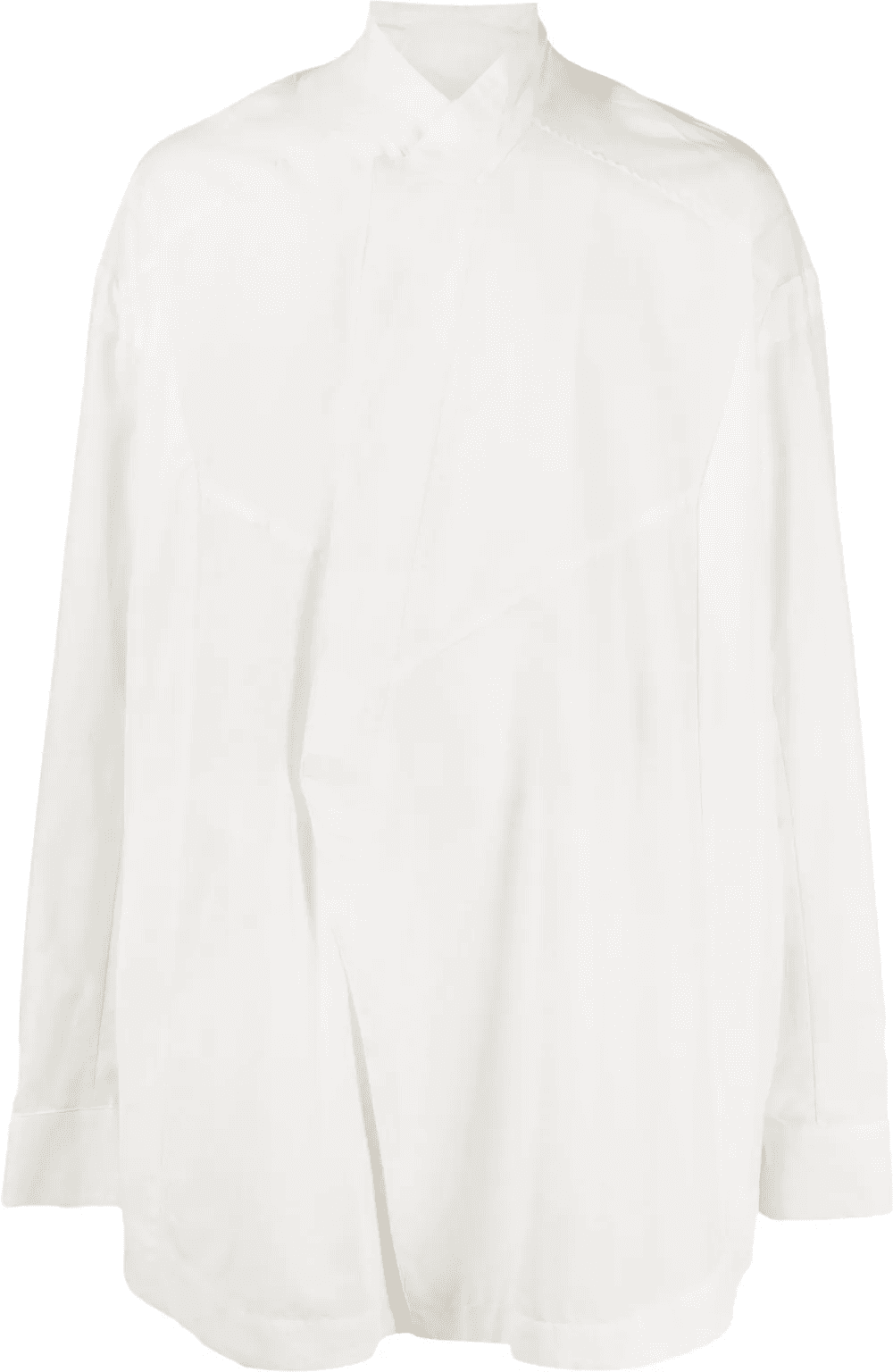 concealed-fastening cotton-blend shirt - Image 1