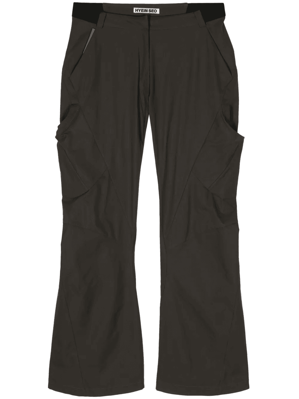 belted bootcut trousers - Image 1