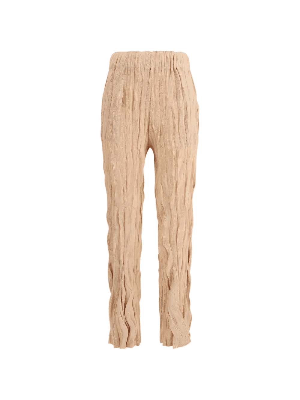Wavy elasticated crinkled trousers - Image 1