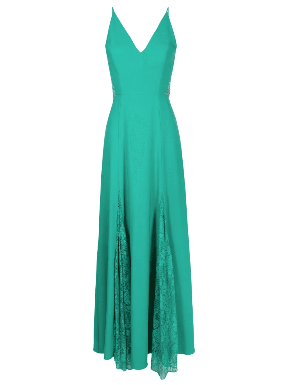 Georgia lace-panel maxi dress - Image 1