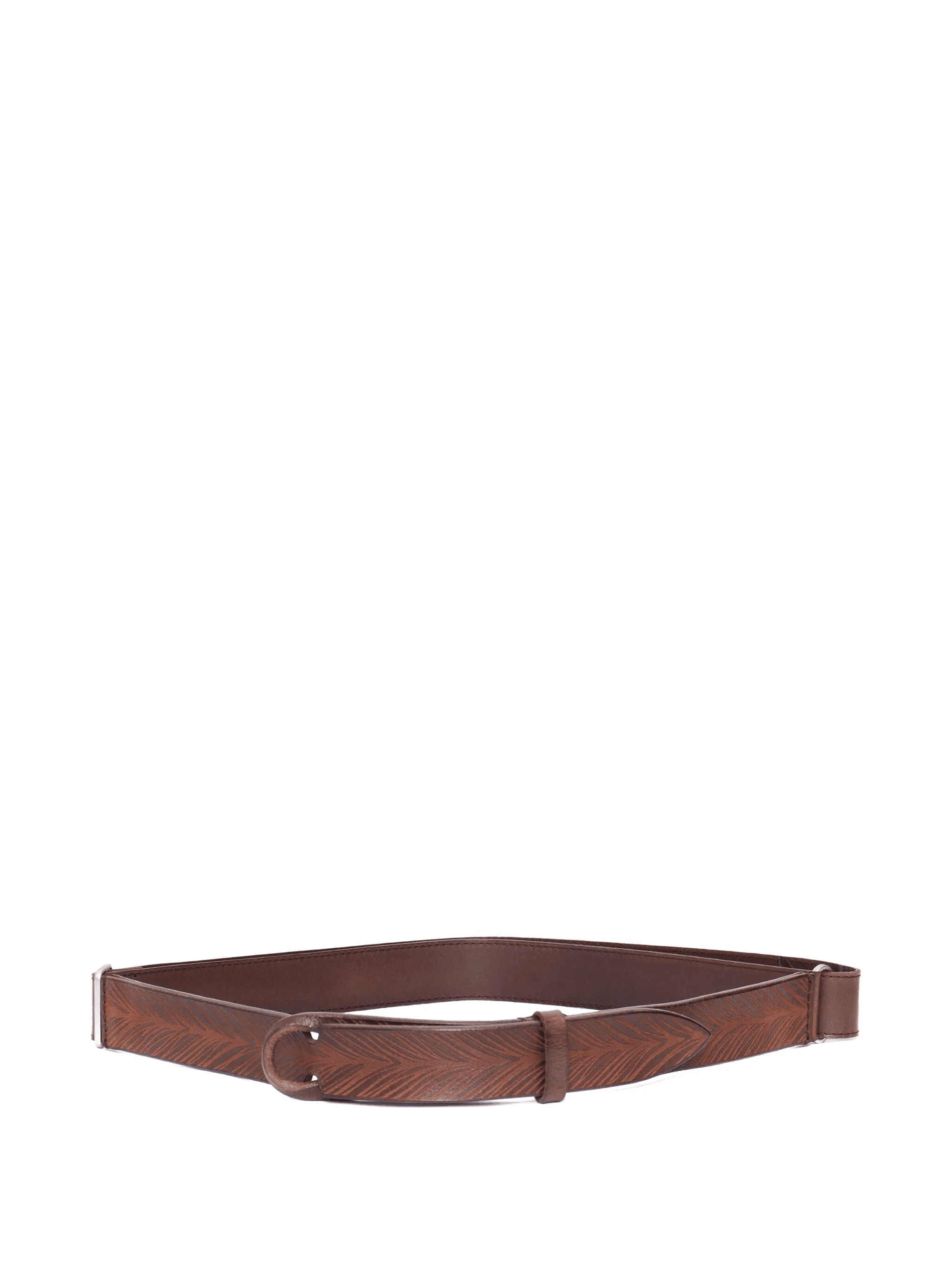 textured leather belt - Image 1