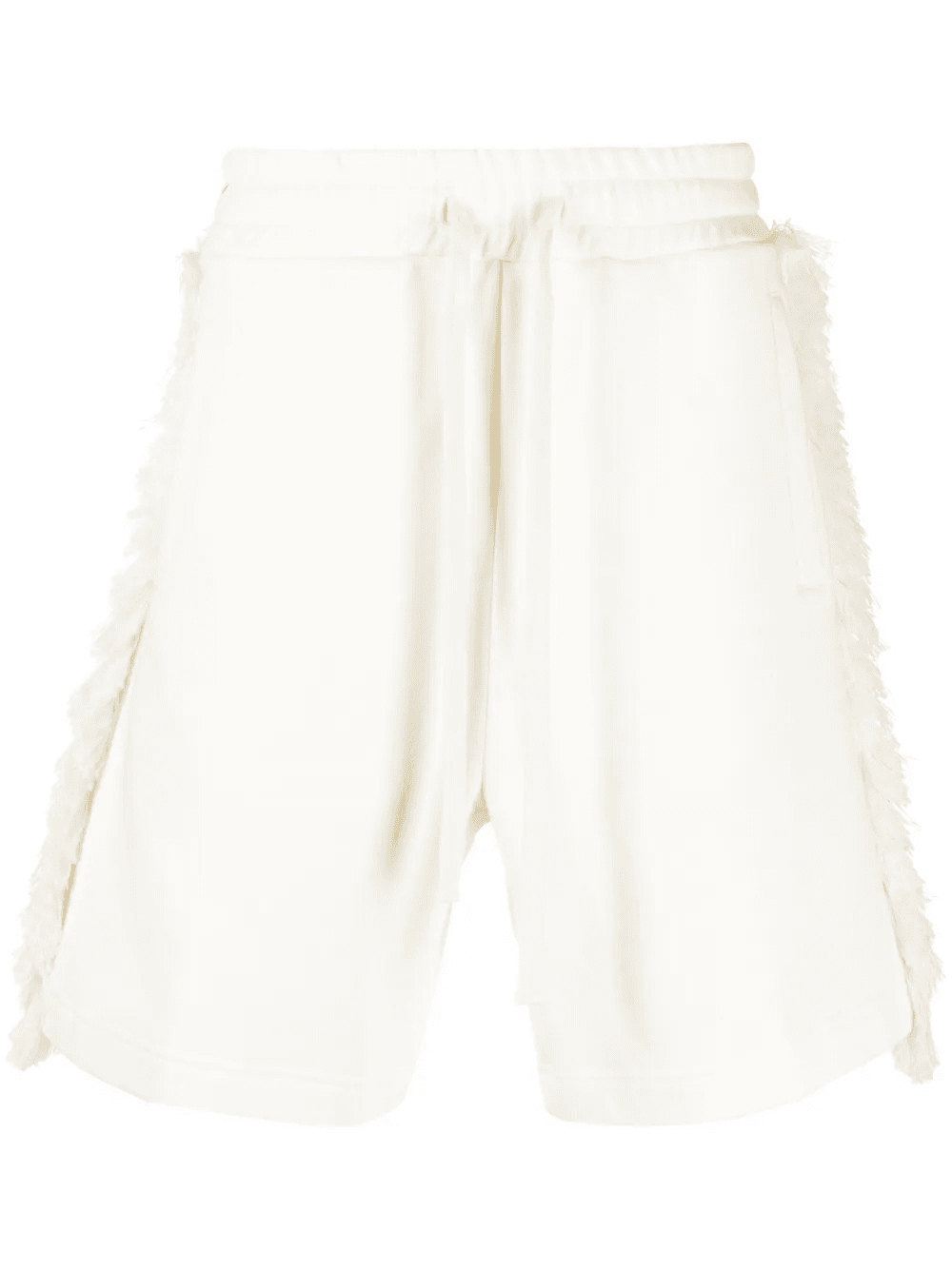 frayed cotton shorts - Image 1