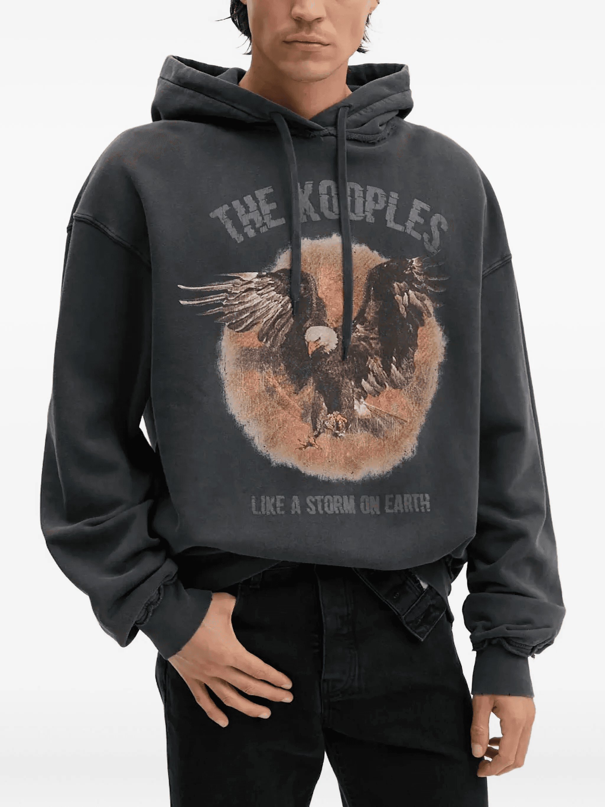 eagle-graphic hoodie - Image 1