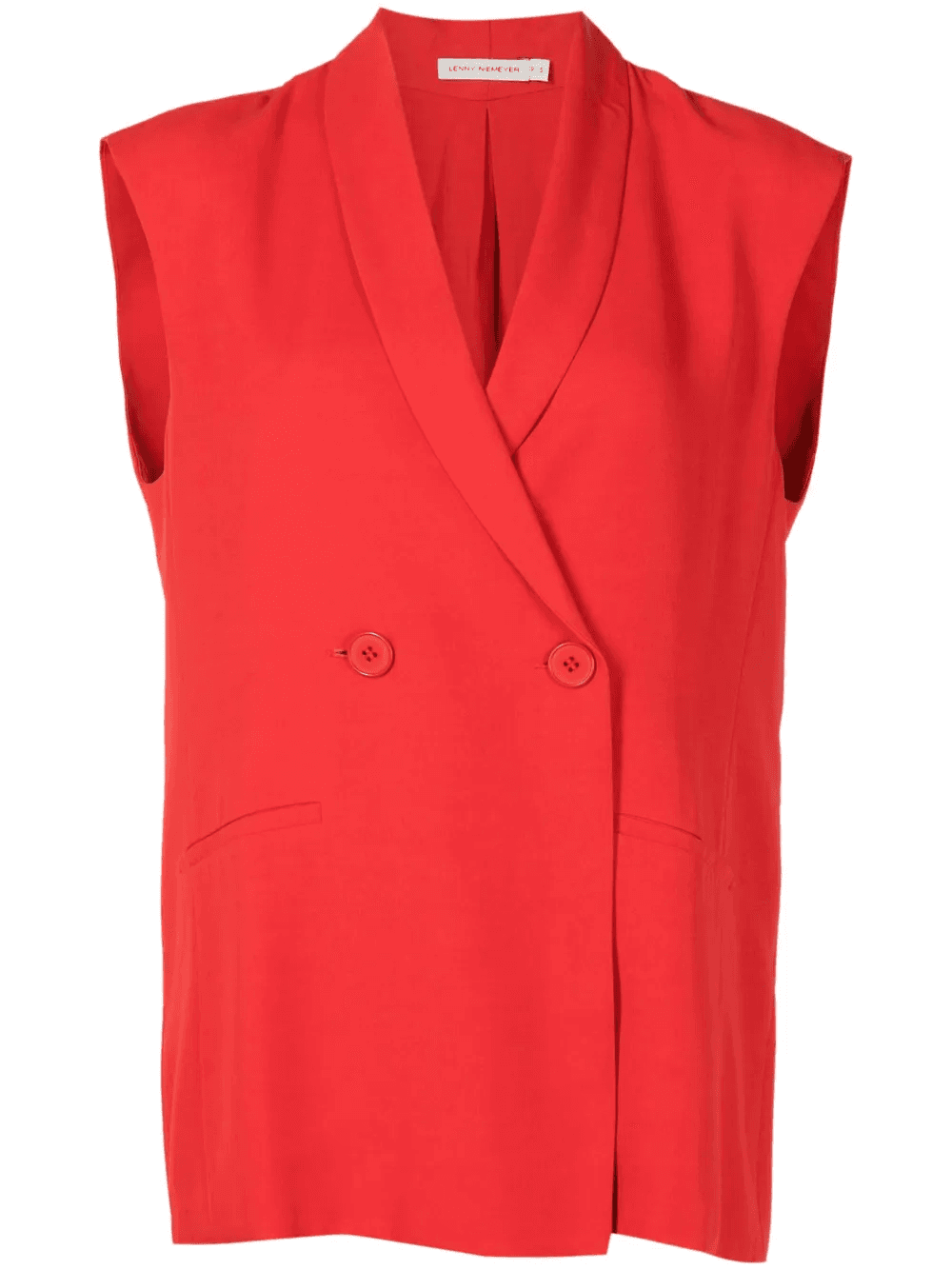 double-breasted tailored gilet - Image 1