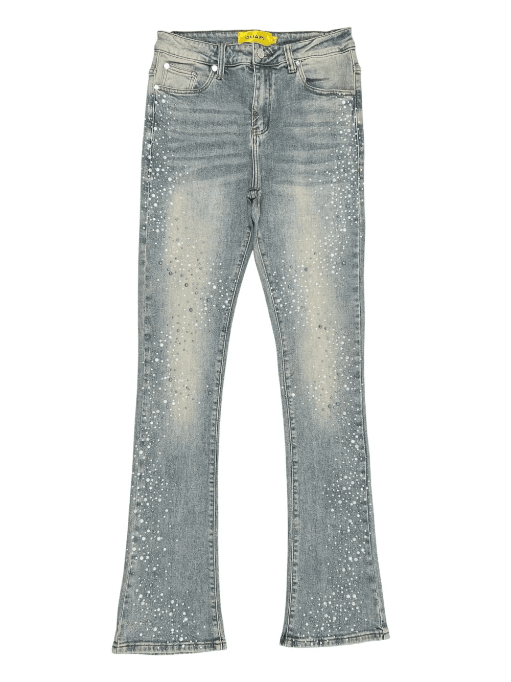 pearl-embellished jeans - Image 1