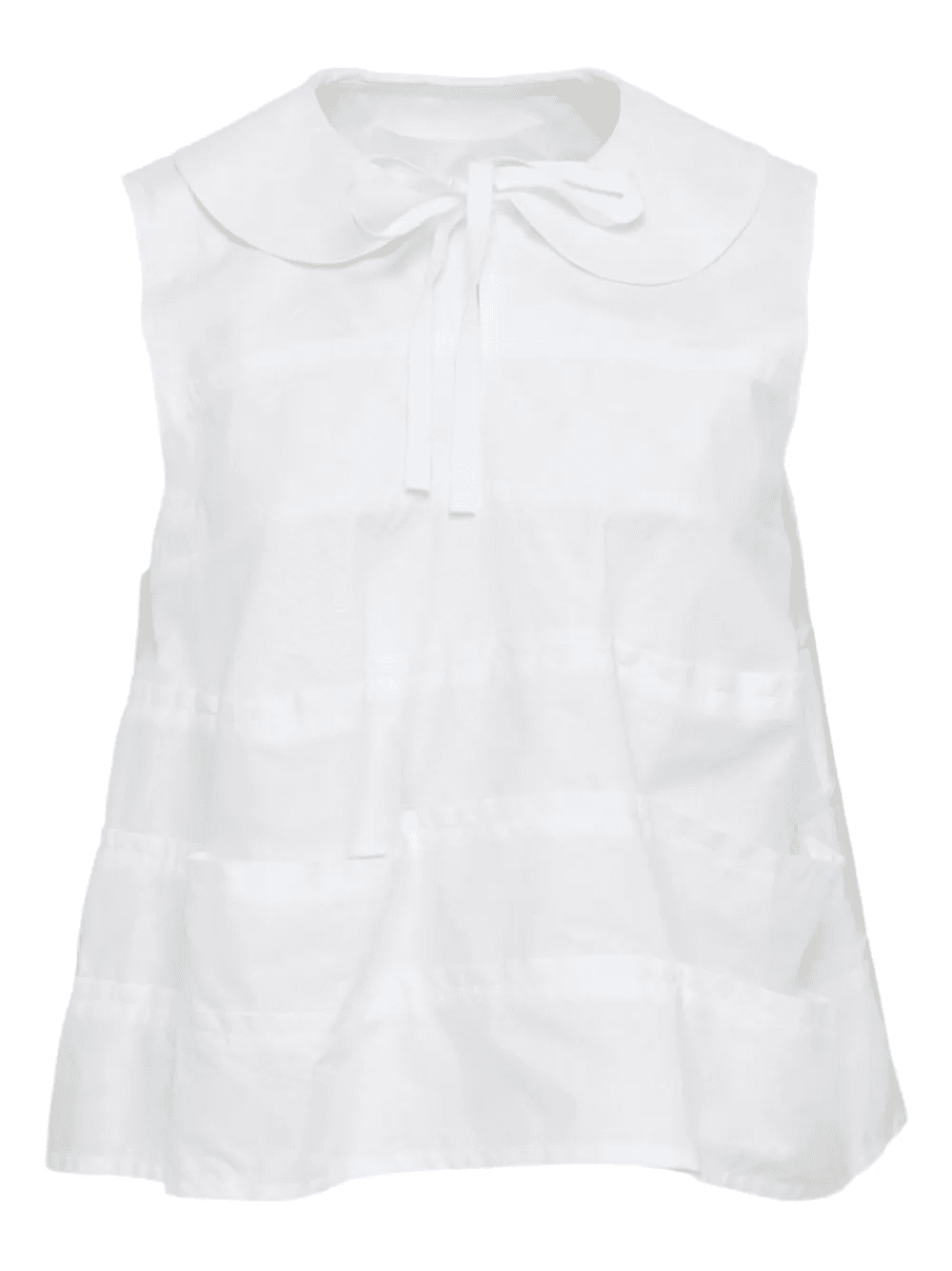Peter Pan-collar layered blouse - Image 1