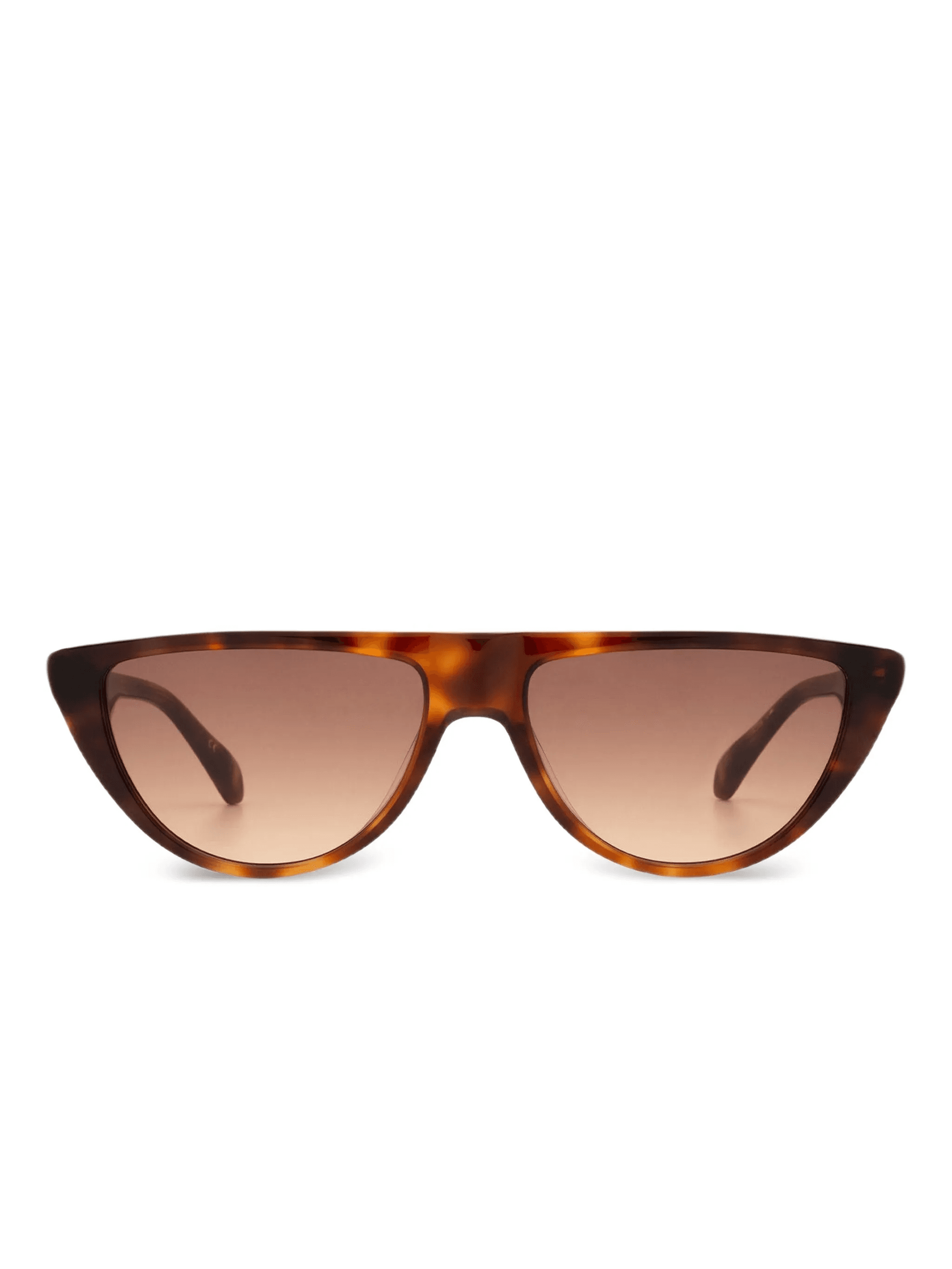 tortoiseshell-pattern D-frame sunglasses - Image 1