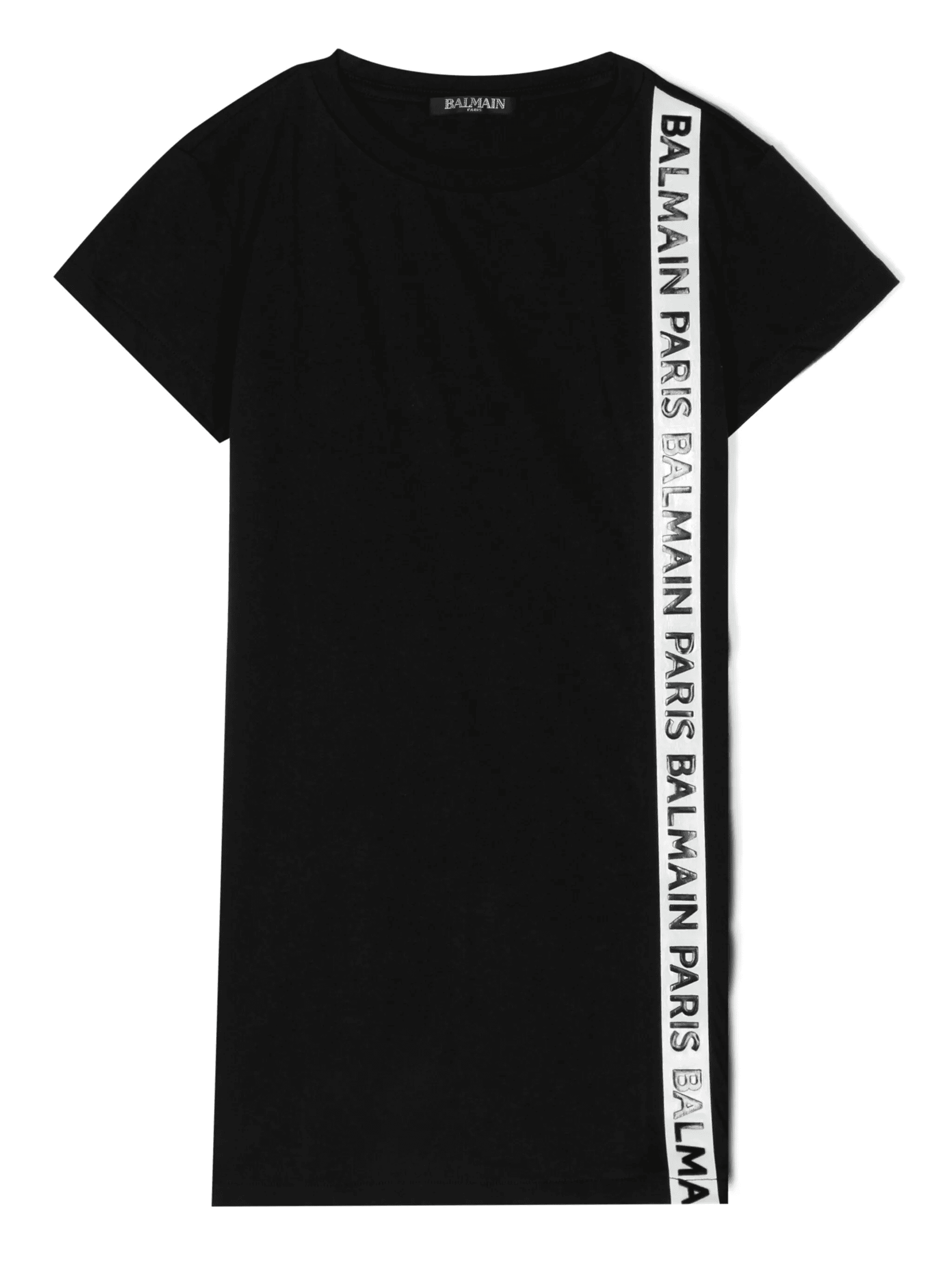 logo-tape T-shirt dress - Image 1