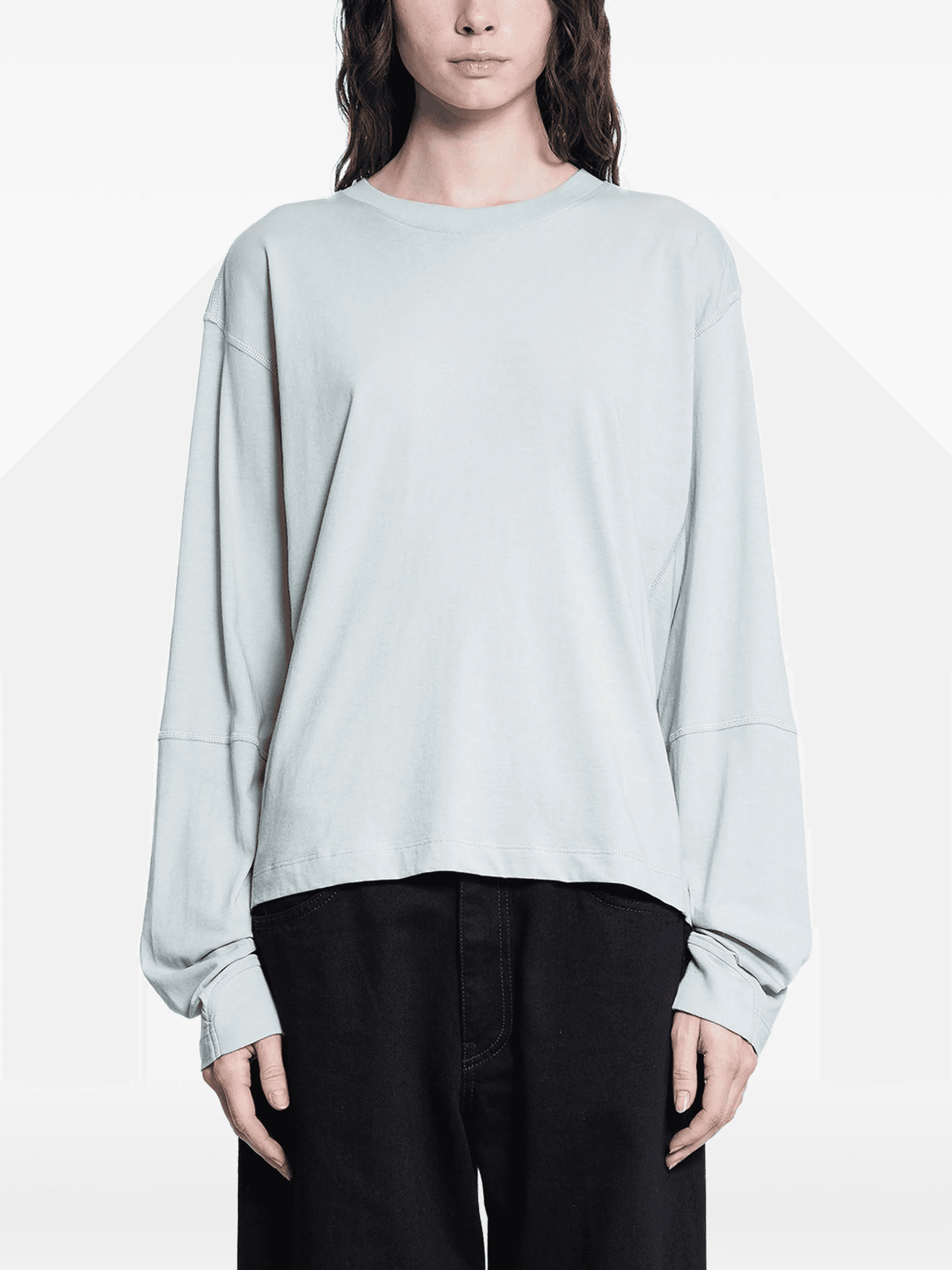 seamed long-sleeve T-shirt - Image 1
