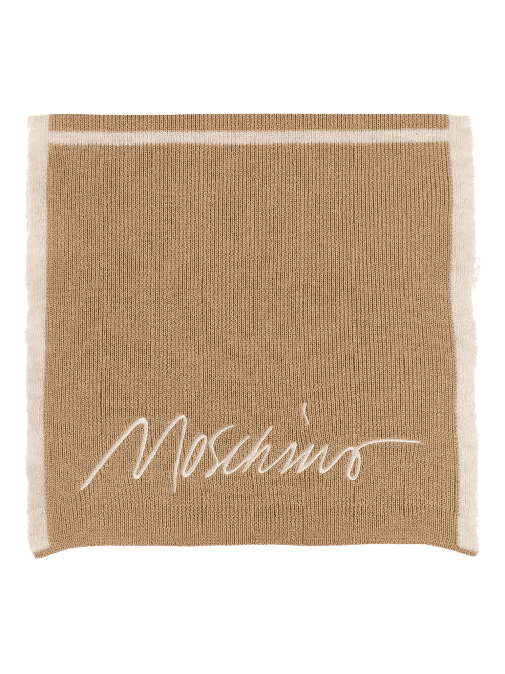 logo-embroidered panelled scarf - Image 1