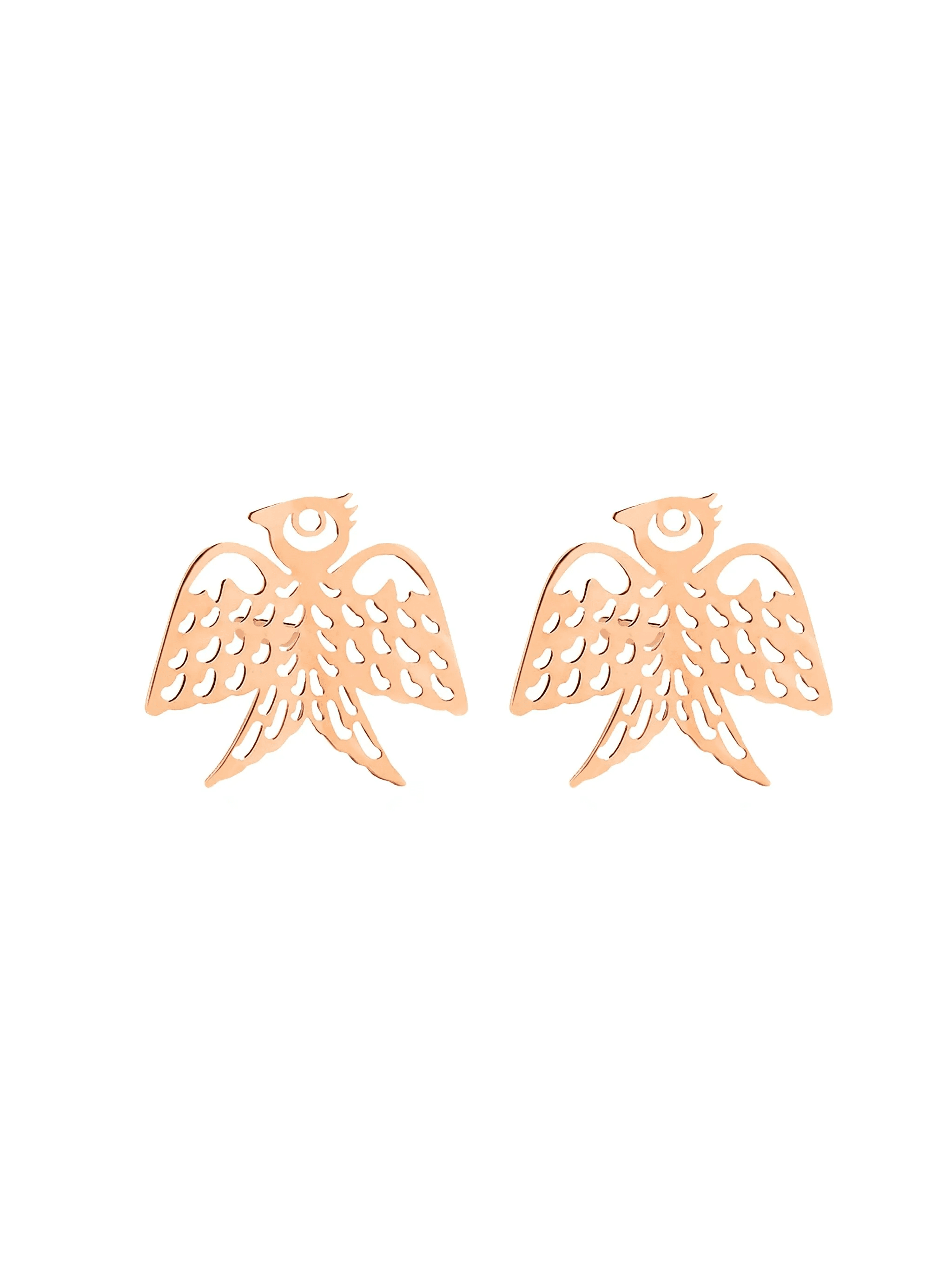 Georgia 18K rose gold studs - Image 1