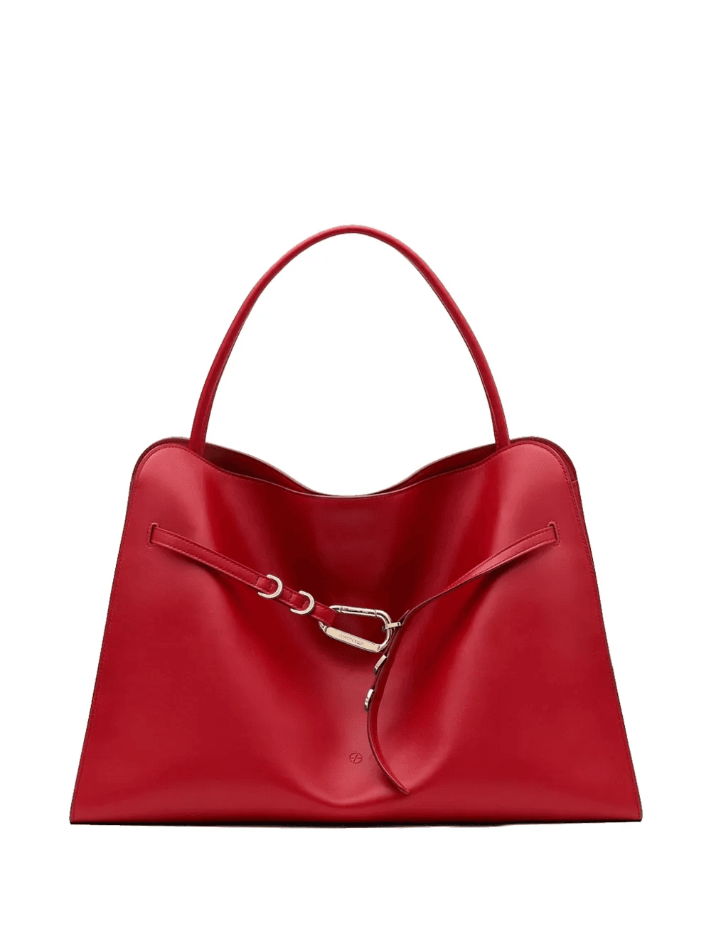 leather top-handle tote bag - Image 1