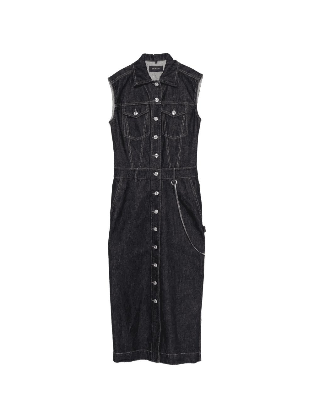 button denim dress - Image 1