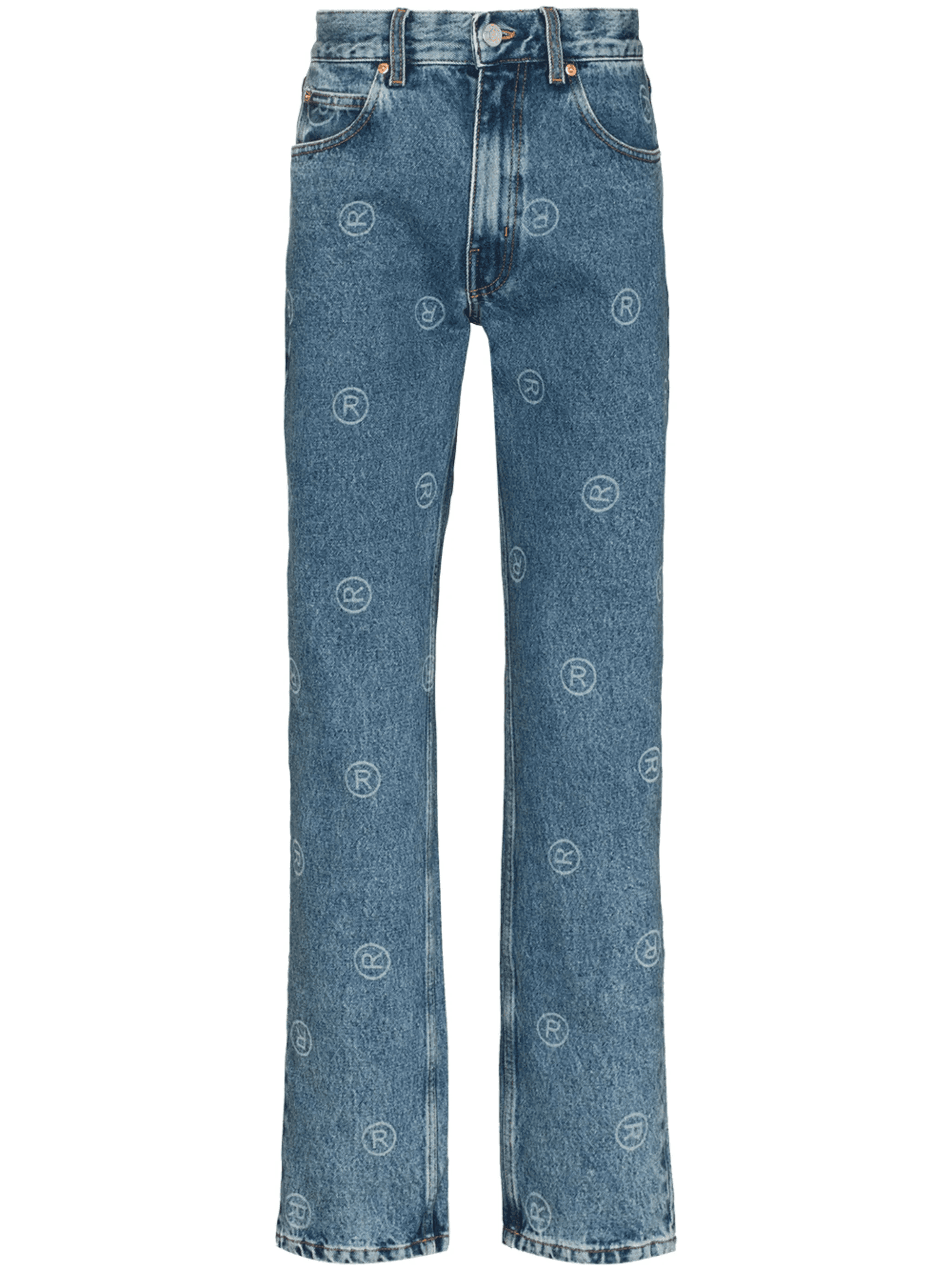 logo-print straight-leg jeans - Image 1