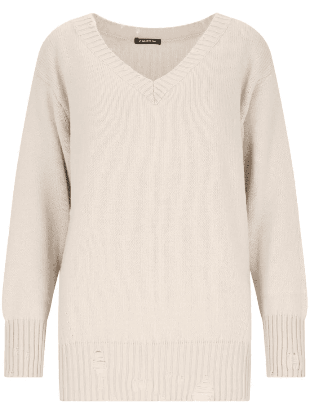 destroyed-detailing sweater - Image 1