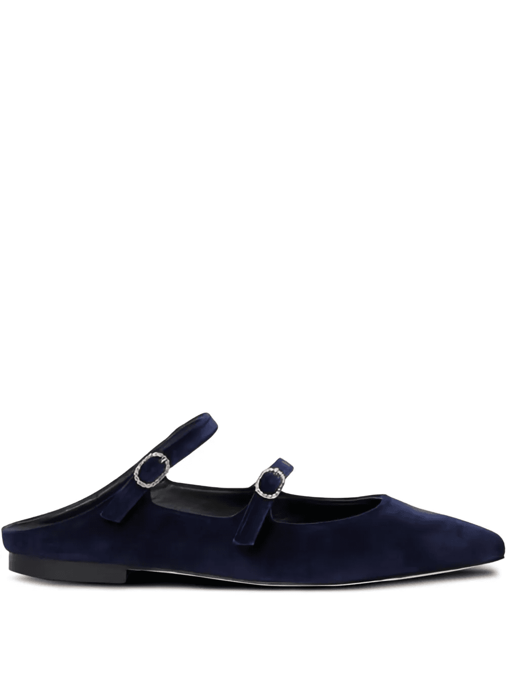 velvet buckled mules - Image 1