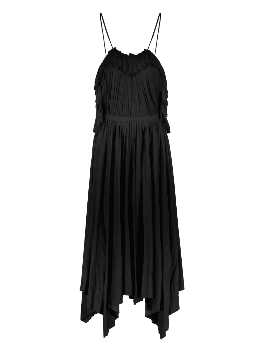pleated ruffled dress - Image 1
