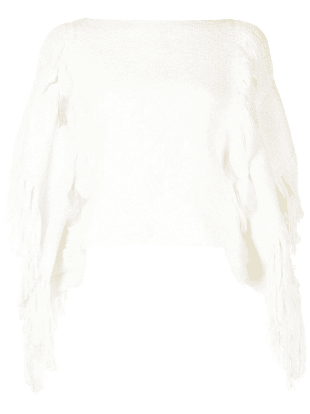 fringed-detail knitted top - Image 1