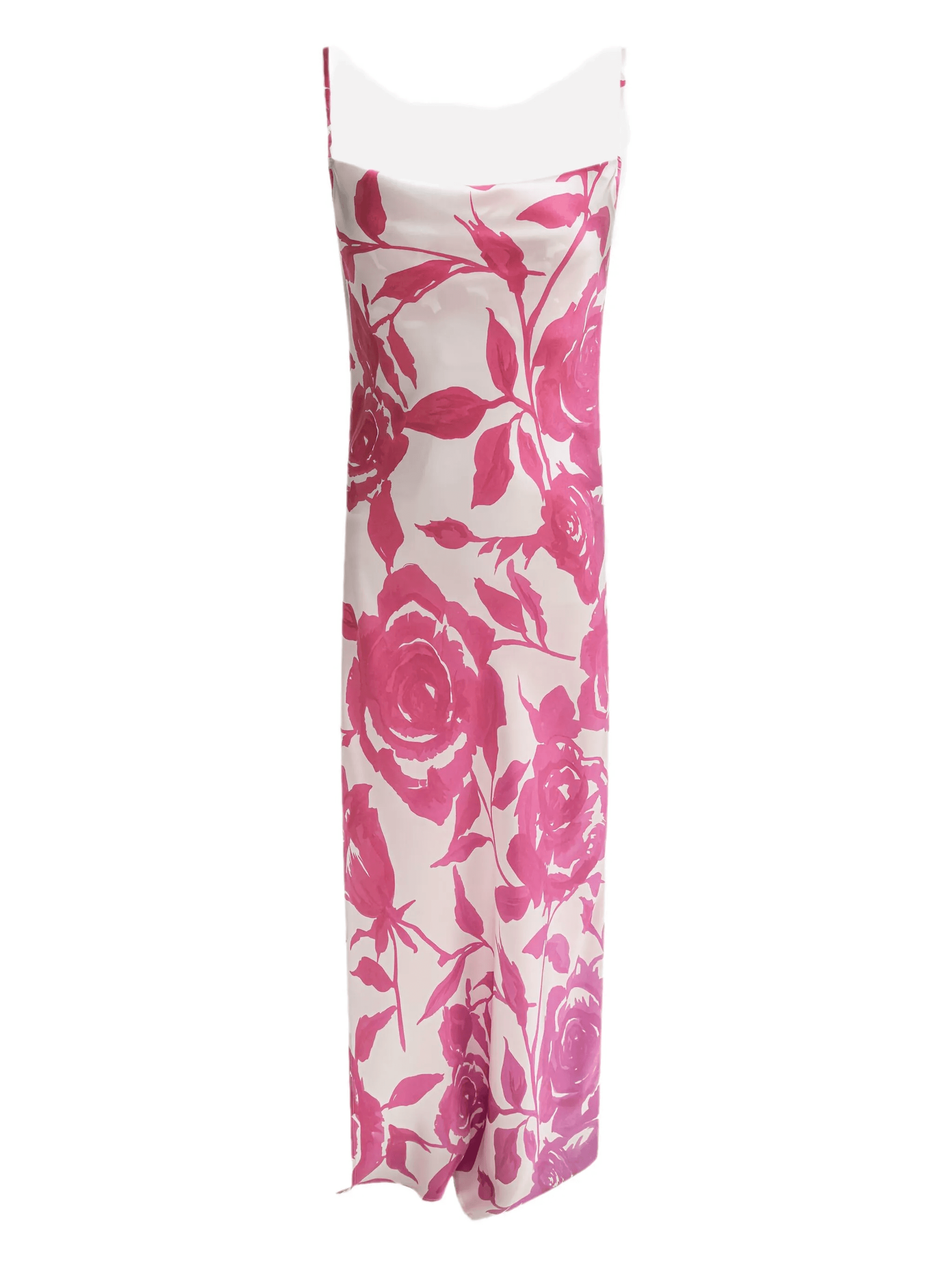 rose-print slip maxi dress - Image 1