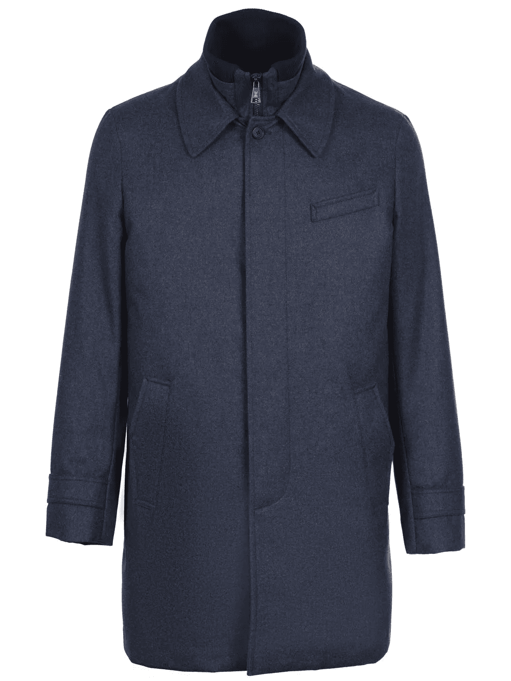 down-lined wool coat - Image 1