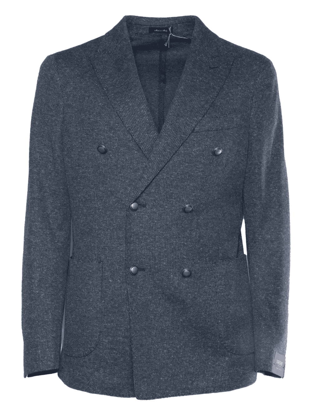 double-breasted textured blazer - Image 1