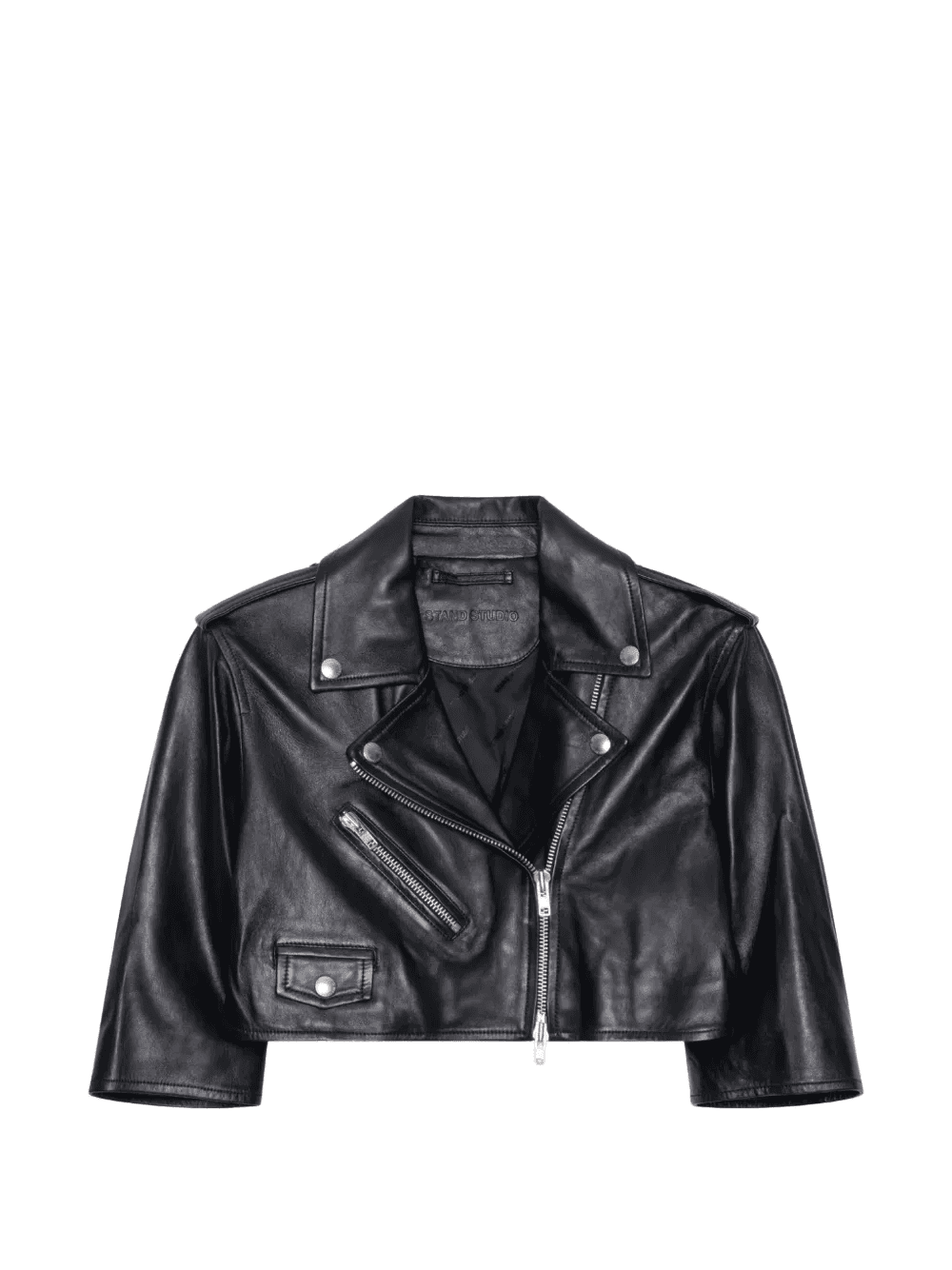 Piper cropped leather jacket - Image 1