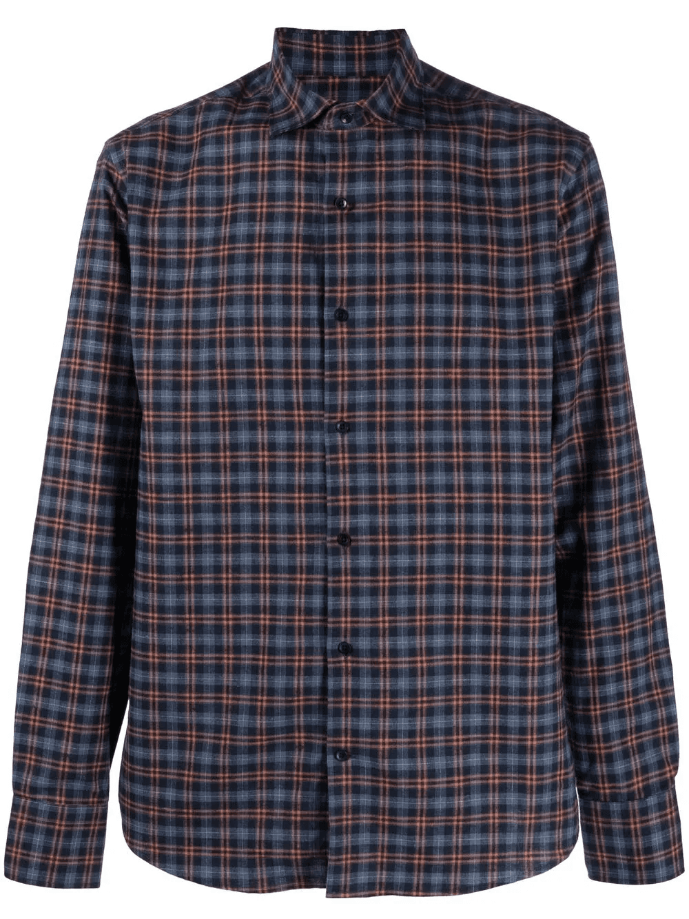 check-pattern long-sleeve shirt - Image 1