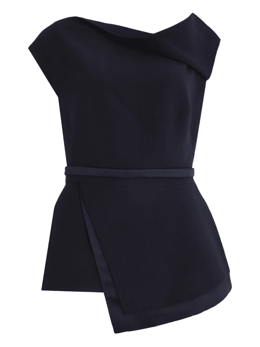 Farrah asymmetric-hem peplum blouse - Image 1