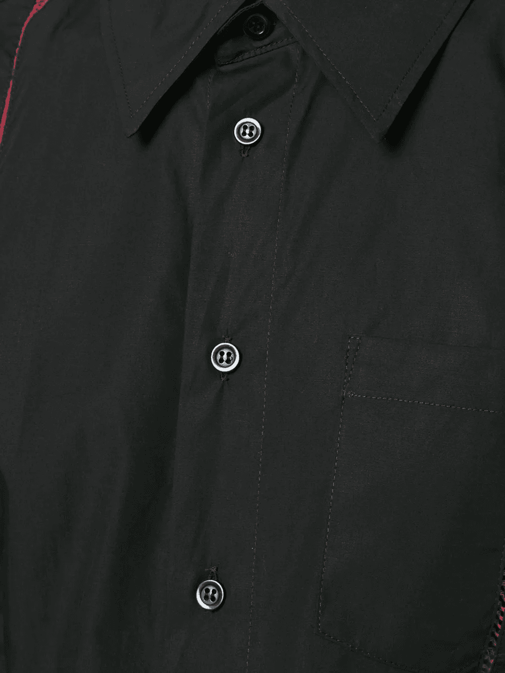 eyelet-trimmed poplin shirt — Image 2