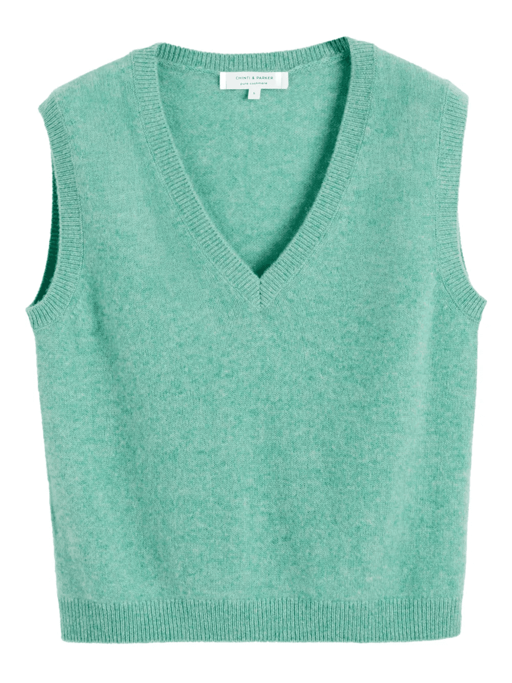 V-neck cashmere top - Image 1