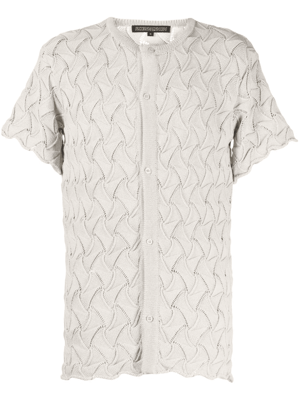 Wave short-sleeve cotton cardigan - Image 1