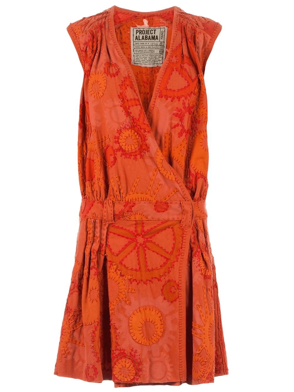 sunshine patterned wrap dress - Image 1