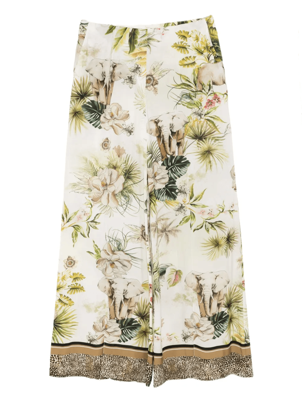 savannah-print chiffon pants - Image 1