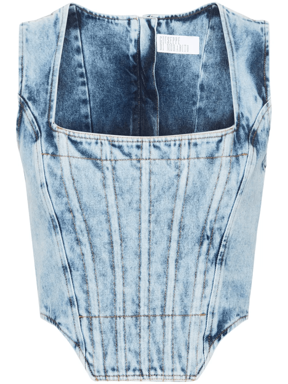 denim corset top - Image 1