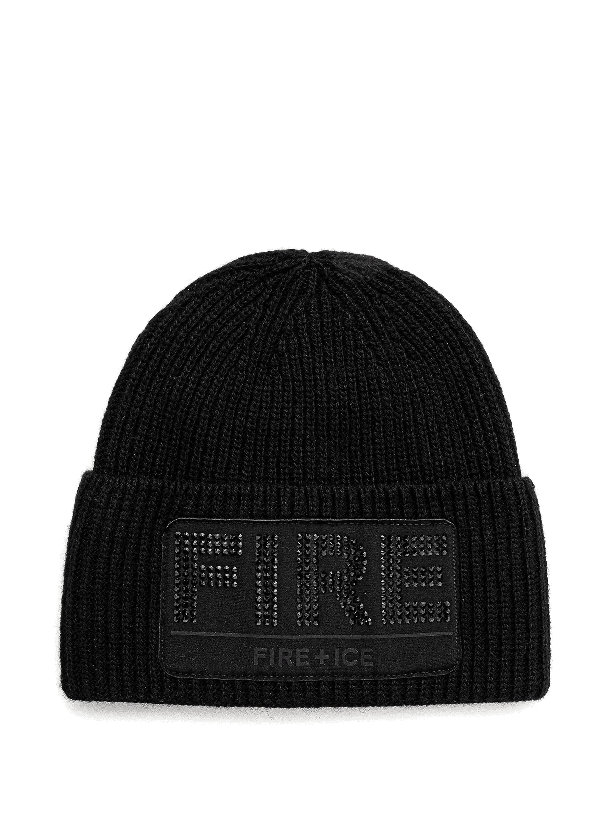 Aneli logo-patch beanie hat - Image 1