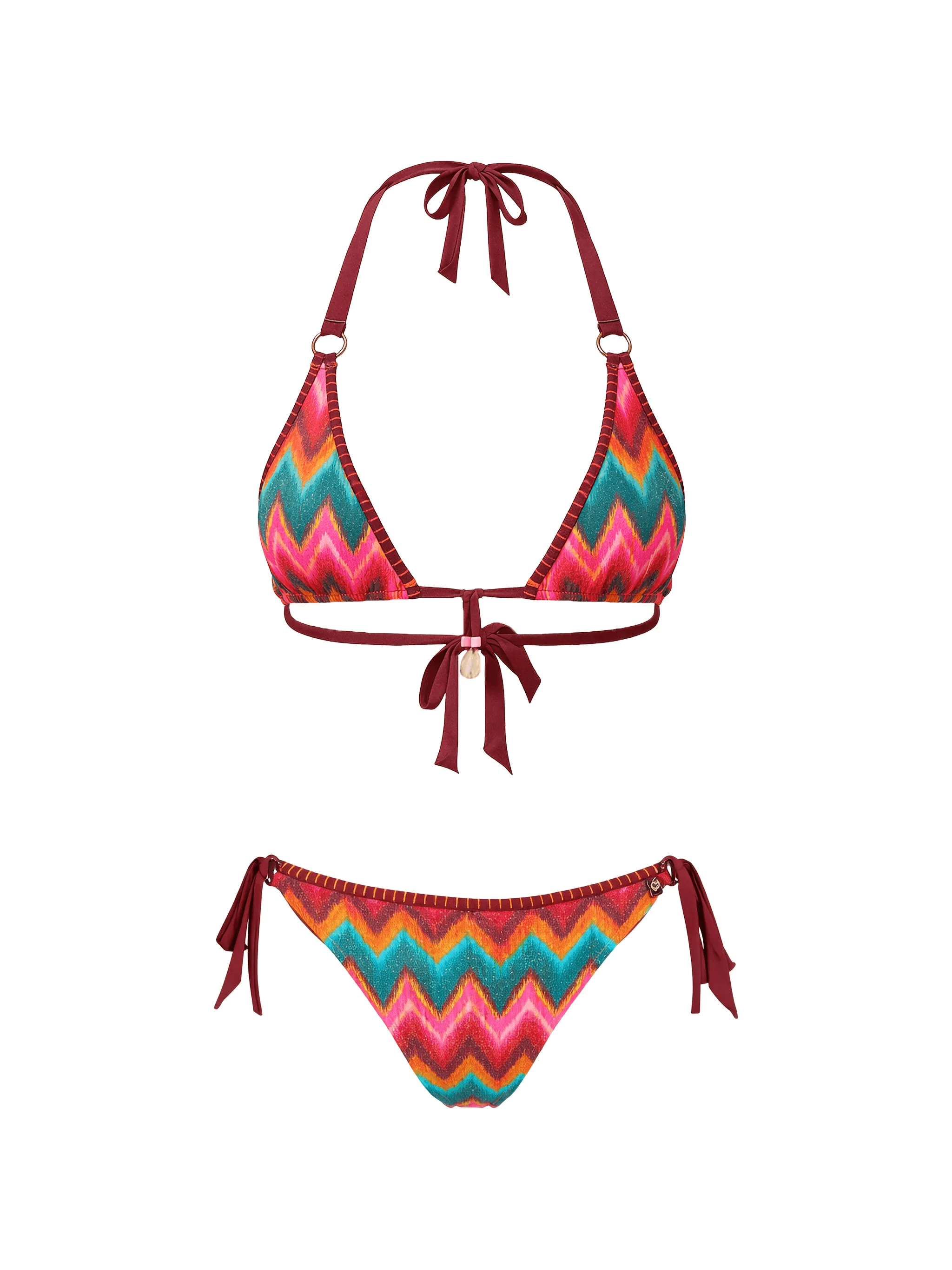 Sima Nalika tie-side chevron bikini bottoms - Image 1