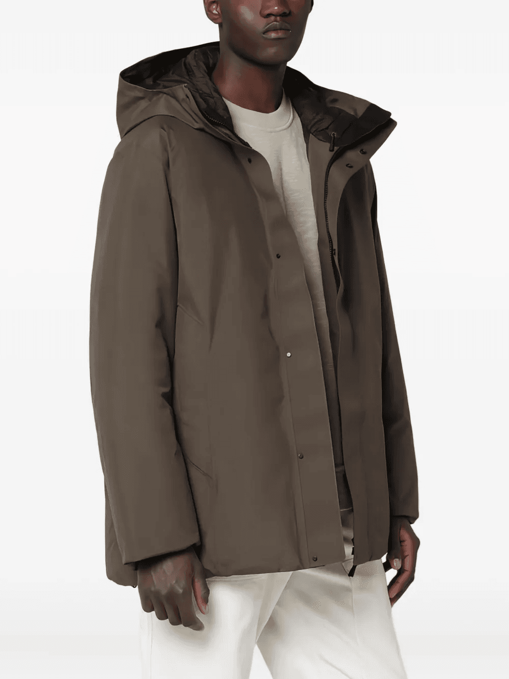 hooded down jacket - Image 1