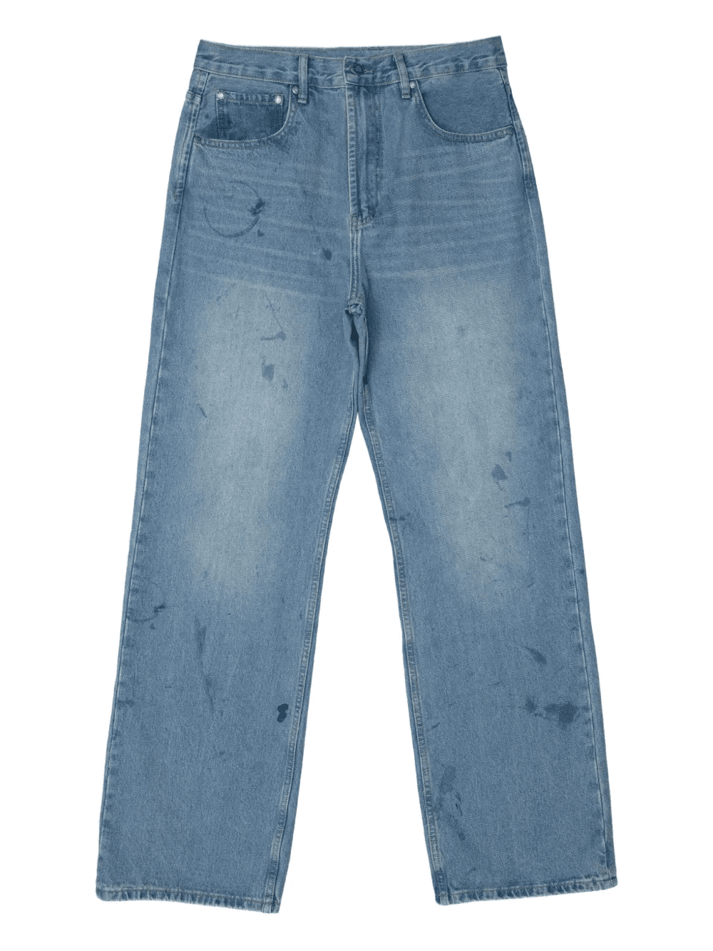 Scuff paint-splatter jeans - Image 1