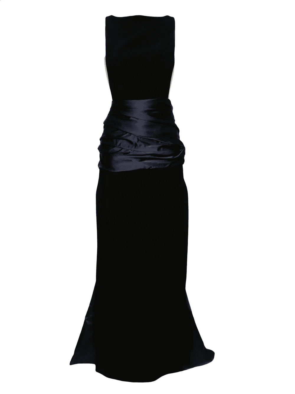 boatneck sheer sides gown - Image 1