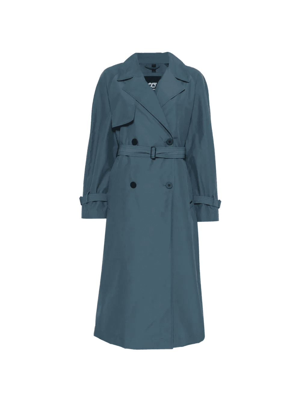 belted double-breasted coat - Image 1