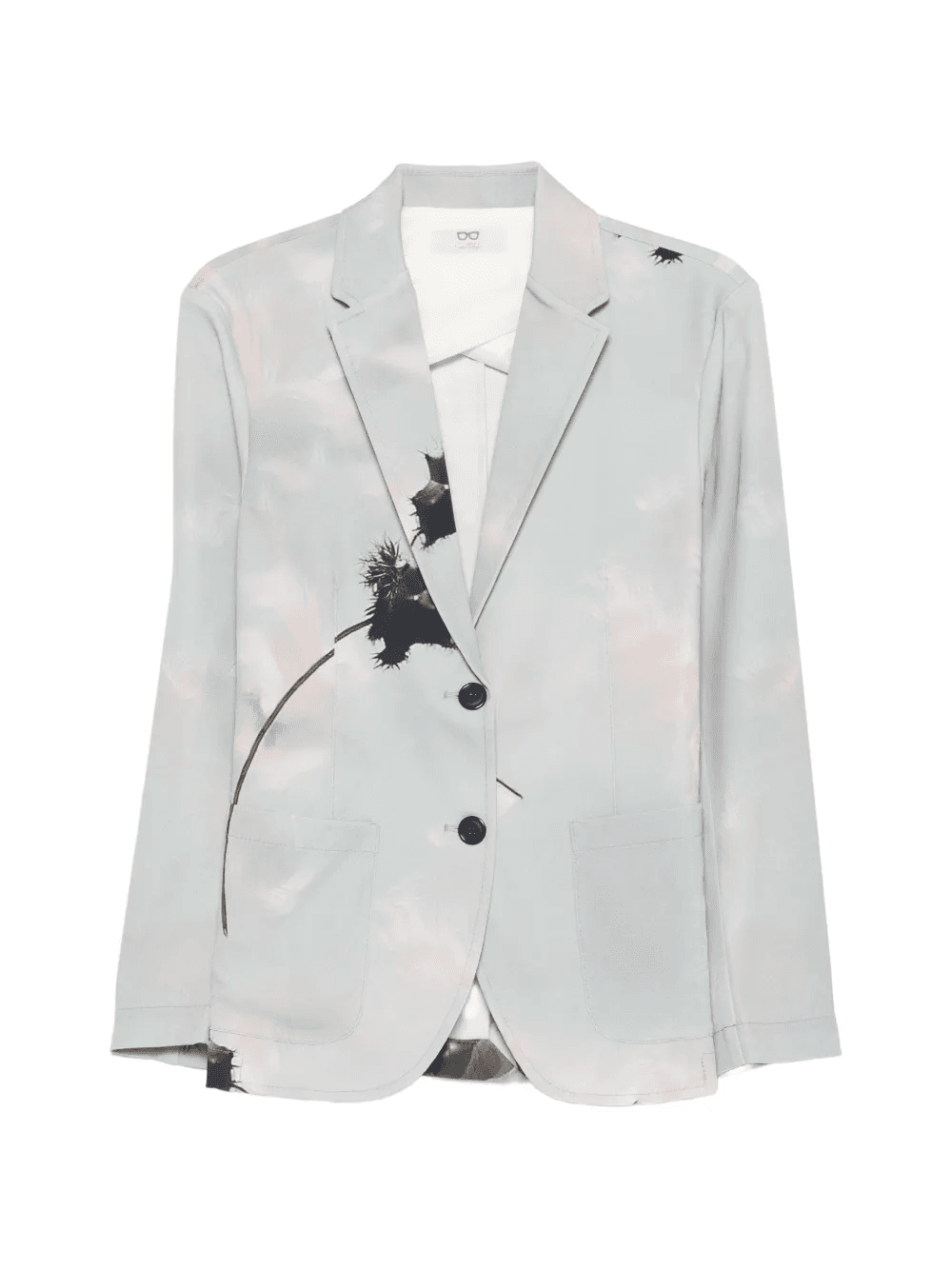 floral-print pocket blazer - Image 1