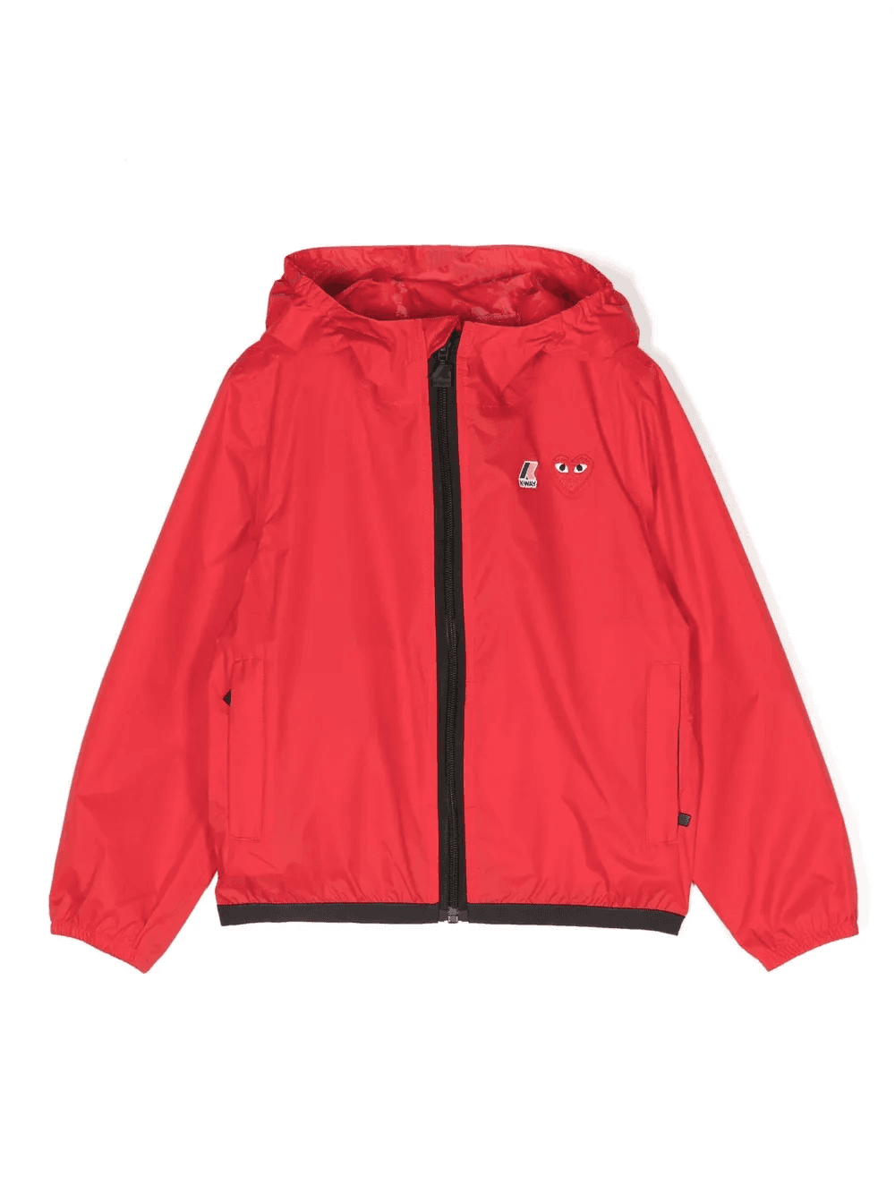 logo-patch hooded jacket - Image 1