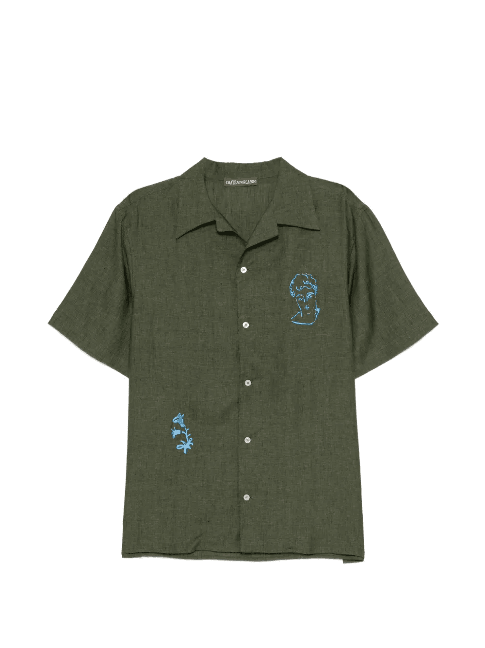 logo-embroidered shirt - Image 1
