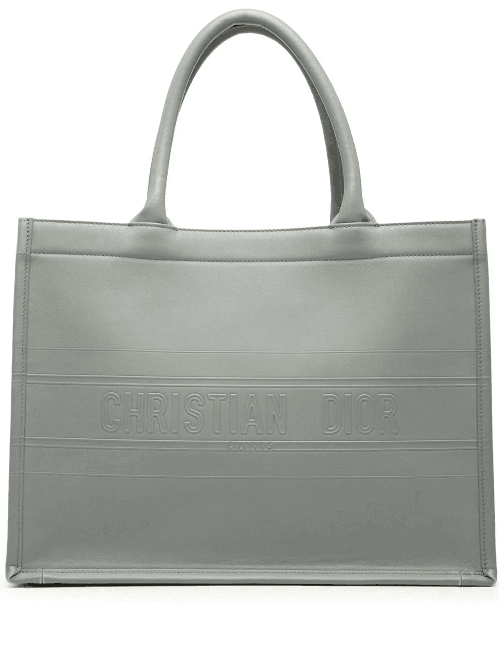 2020 Medium Embossed Leather Book tote bag - Image 1