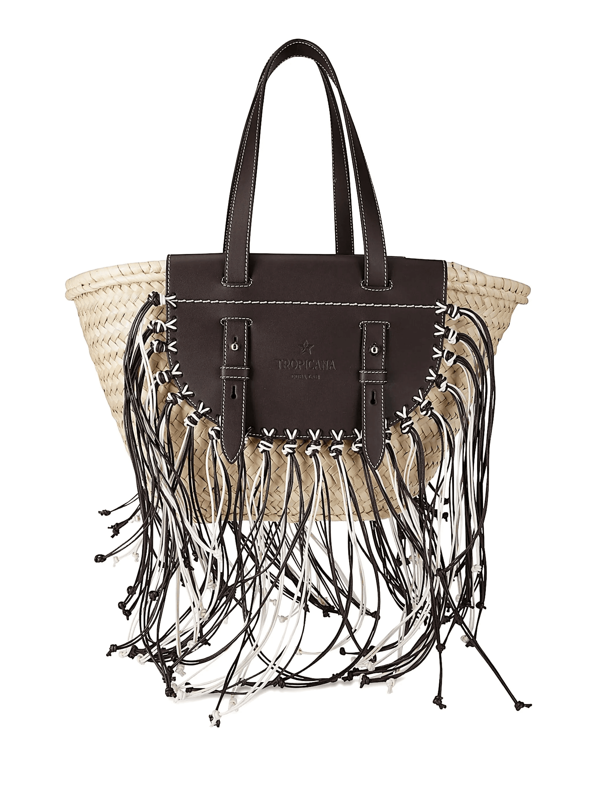 Tropicana fringe-details shoulder bag - Image 1