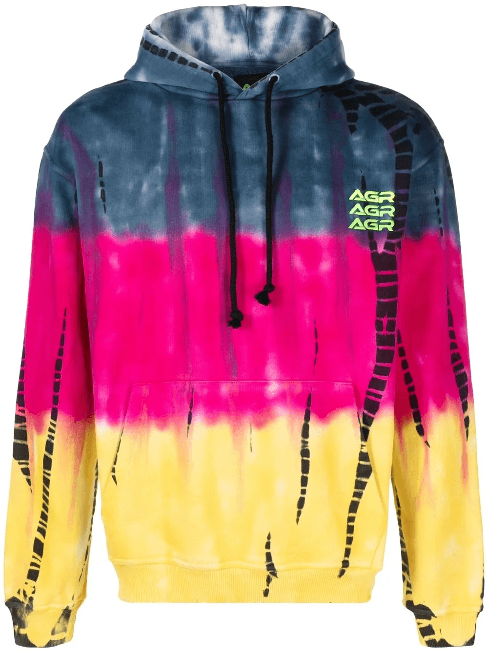 tie-dye print cotton hoodie - Image 1