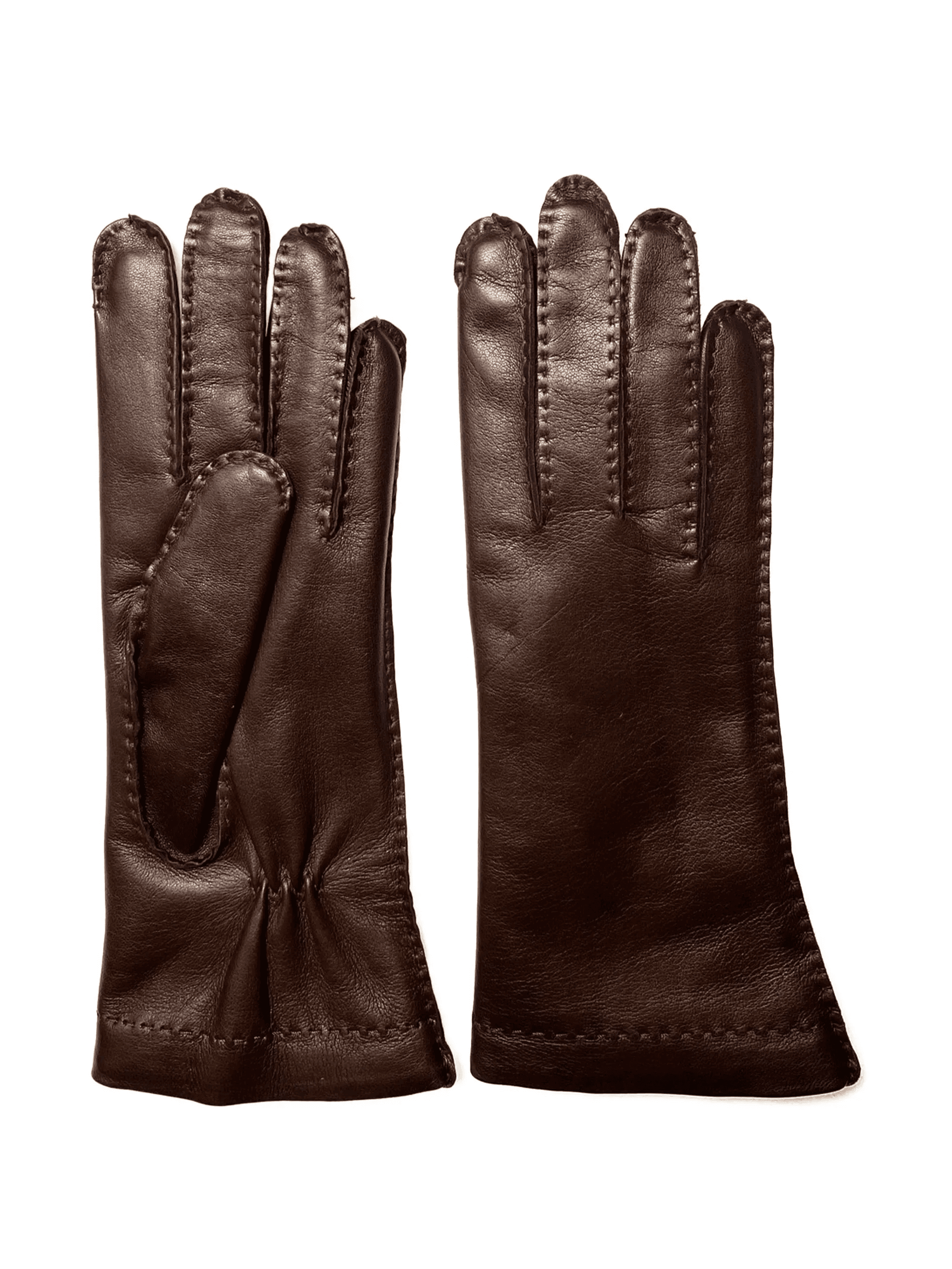 stitched leather gloves - Image 1